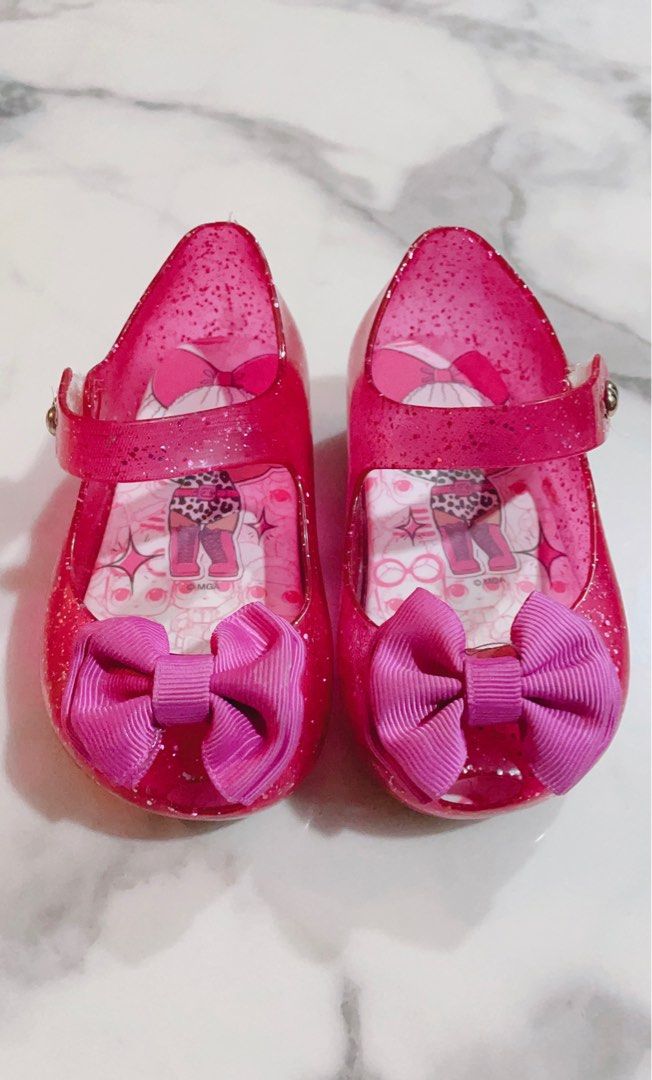 jelly shoes with flowers