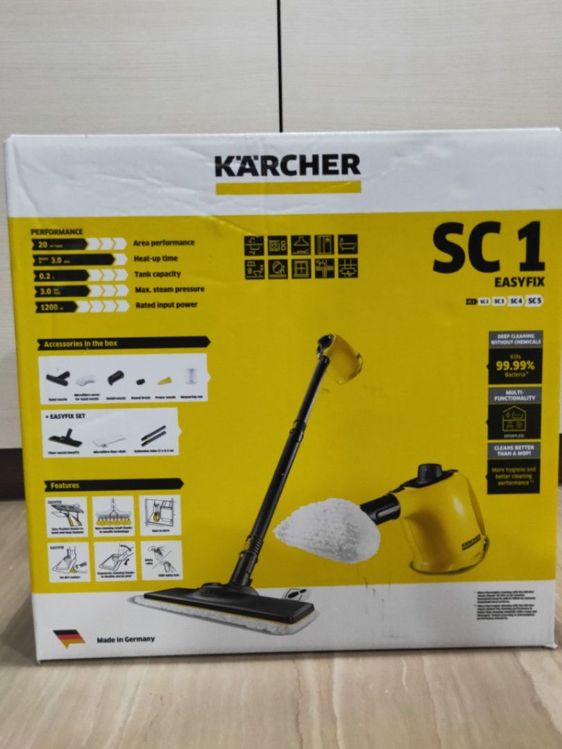 Karcher SC1 Steam Cleaner 0.2L 3bar 1200w