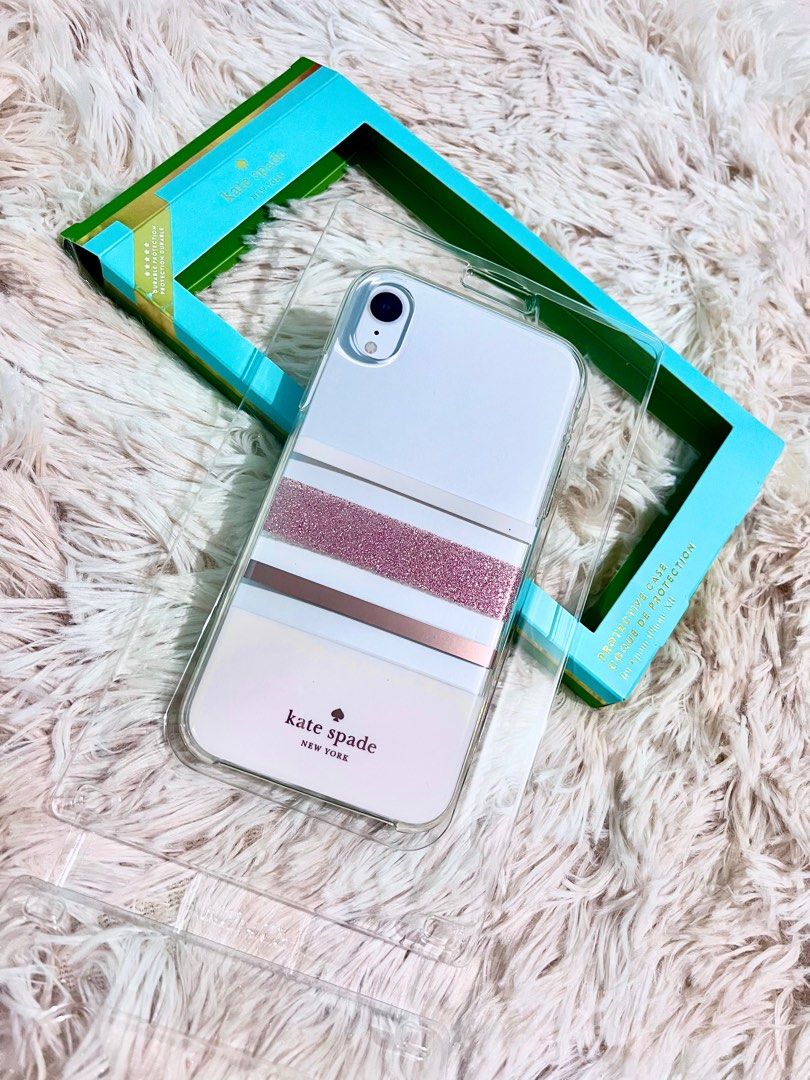 Authentic Kate Spade Hardshell Phone Case for iPhone XR, Mobile Phones &  Gadgets, Mobile & Gadget Accessories, Cases & Sleeves on Carousell