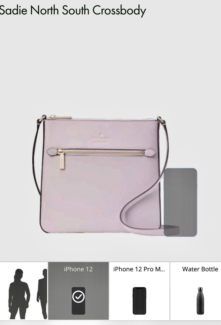 Kate Spade Staci Saffiano Leather Flap Shoulder Bag Lilac Moonlight