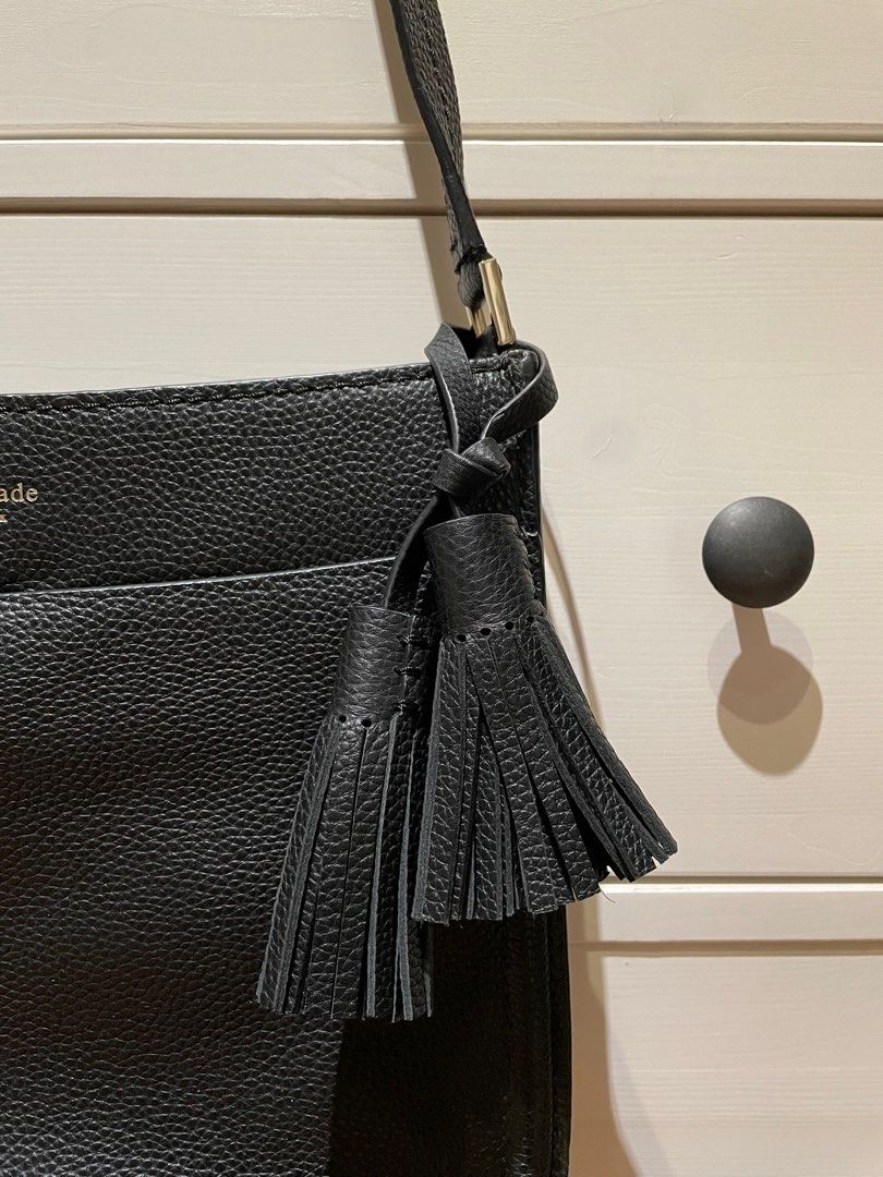 Kate Spade Orchard Street Hemsley Black Pebbled Leather Crossbody Bag