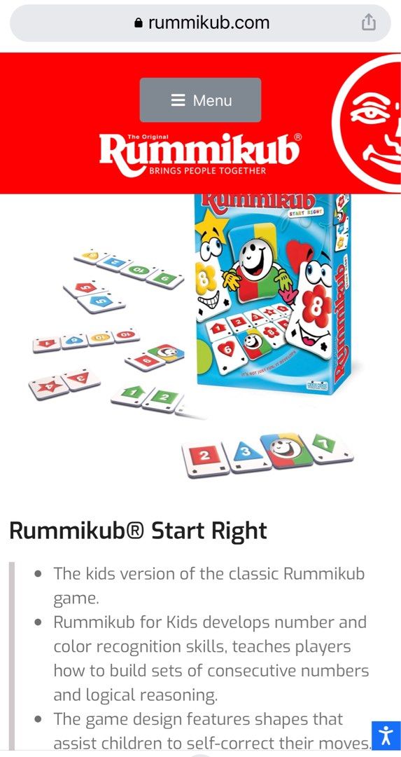 KOD KOD Rummikub Start Right (Wooden Tiles), 興趣及遊戲, 玩具 & 遊戲類 Carousell