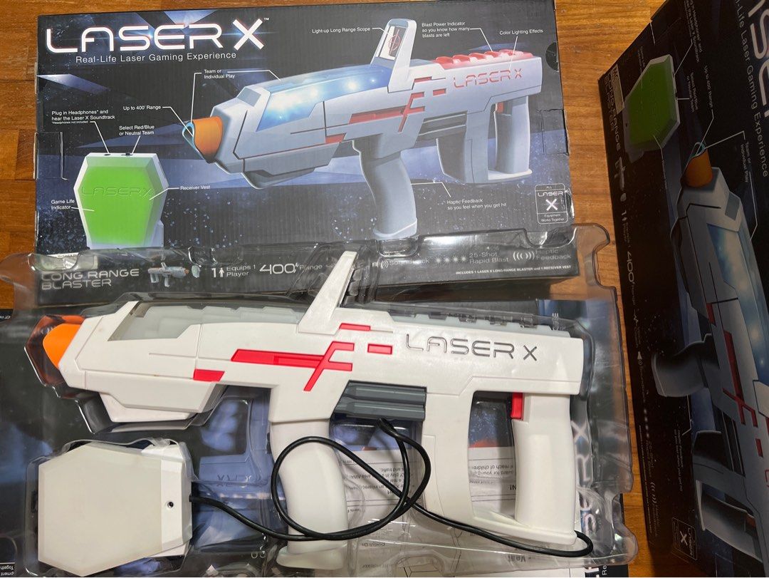 Laser X - 4 guns and one Gaming Tower, Hobbies & Toys, Toys & Games on  Carousell