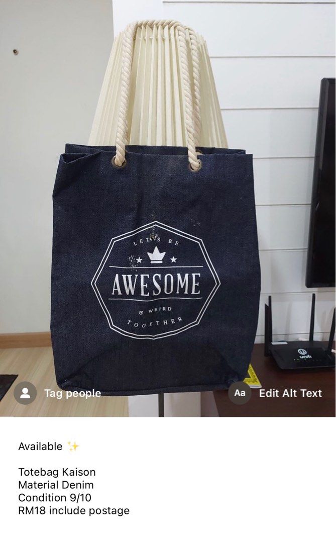 Laundry Bag Kaison, Luxury, Bags & Wallets on Carousell