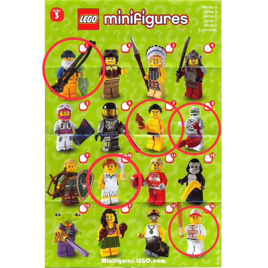 Minifigures series 3 store