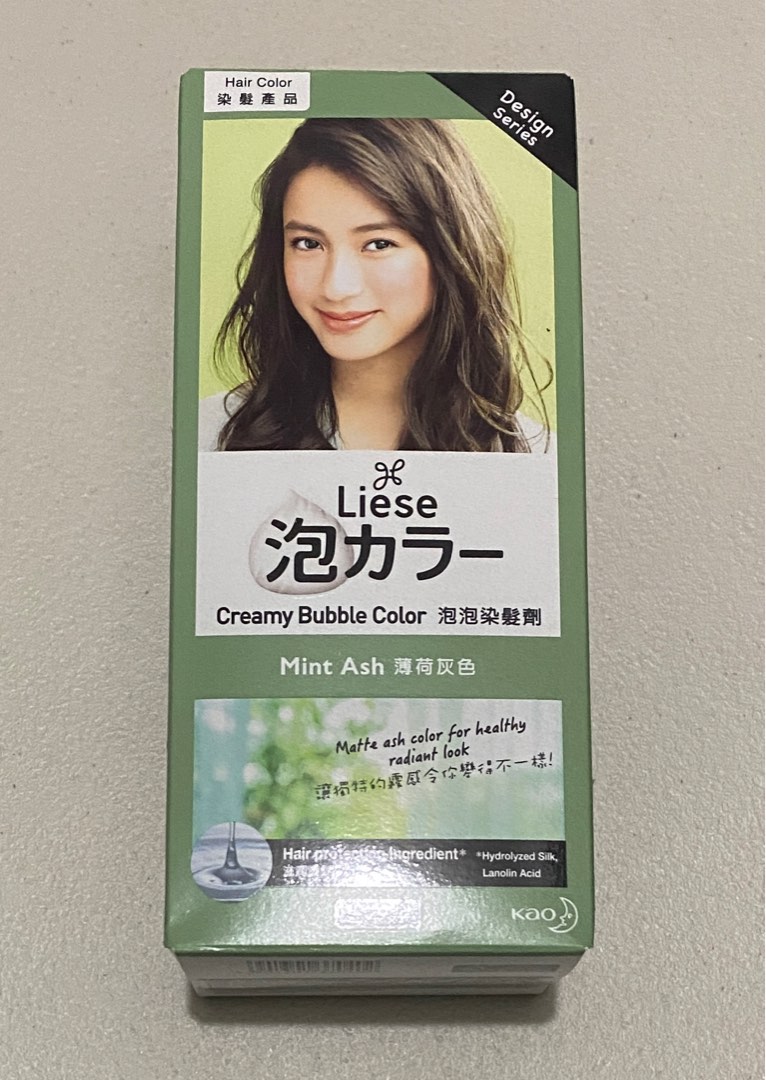 Liese Creamy Bubble Hair Color Shampoo (Mint Ash), Beauty & Personal