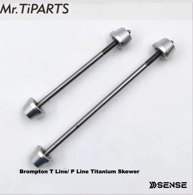 Longer Titanium Ti Skewer for Brompton P/T Line Wheelset to install
