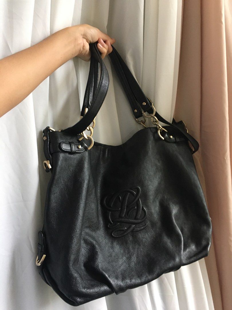 Louis Quatorze  Two-way Bag in Black with Gold hardware, Women's Fashion,  Bags & Wallets, Cross-body Bags on Carousell