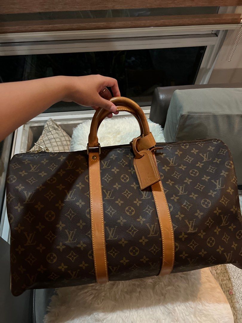SALE!!) Louis Vuitton Monogram Keepall 50 ❤️, Luxury, Bags & Wallets on  Carousell