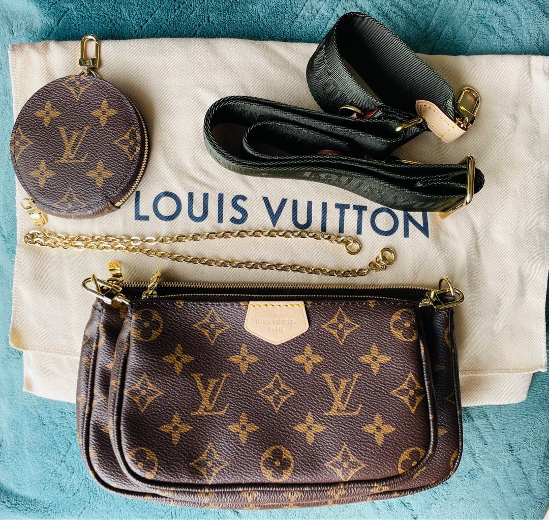 Louis Vuitton LV Felicie Pochette Black/Beige, Luxury, Bags & Wallets on  Carousell