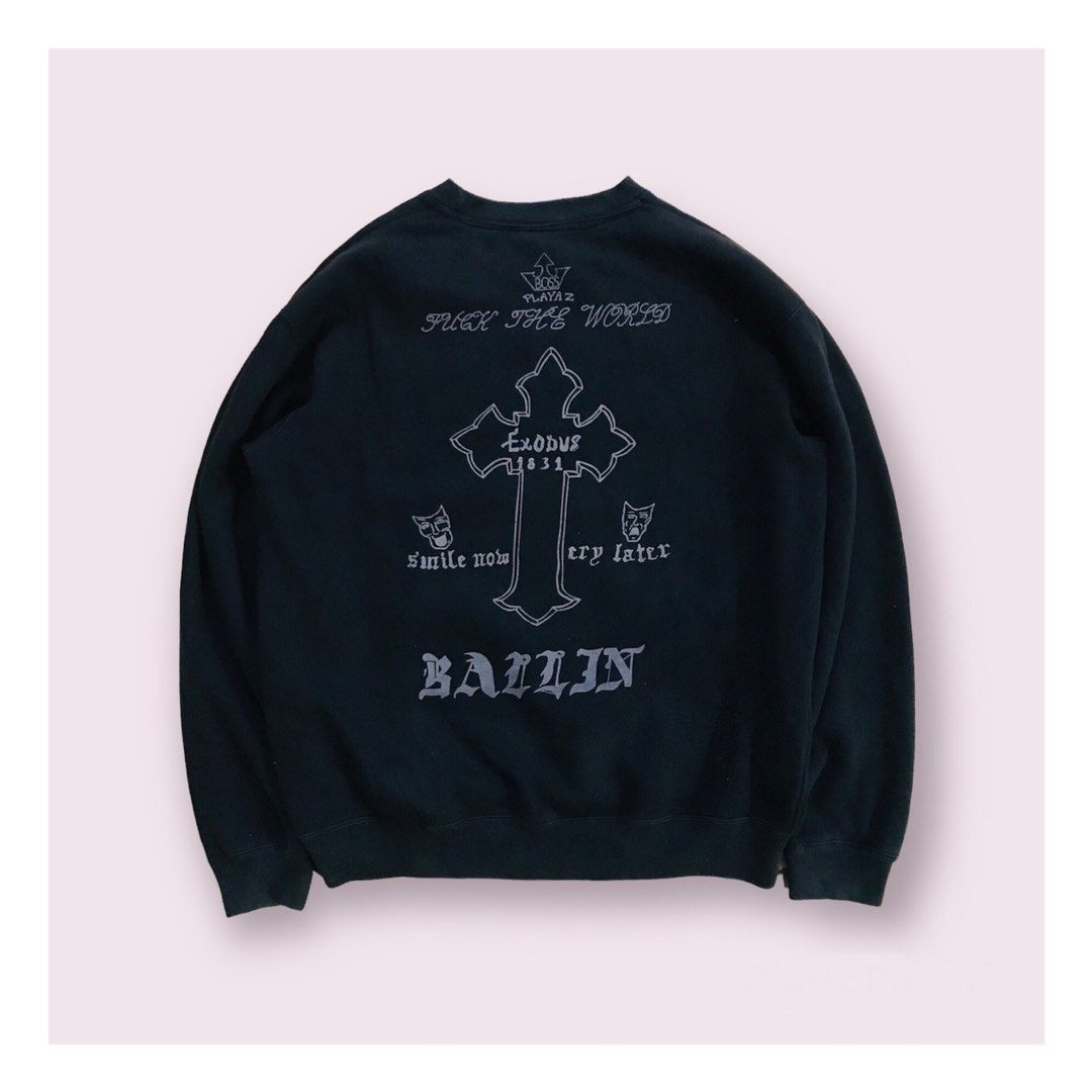 2pac tattoo sweatshirt top