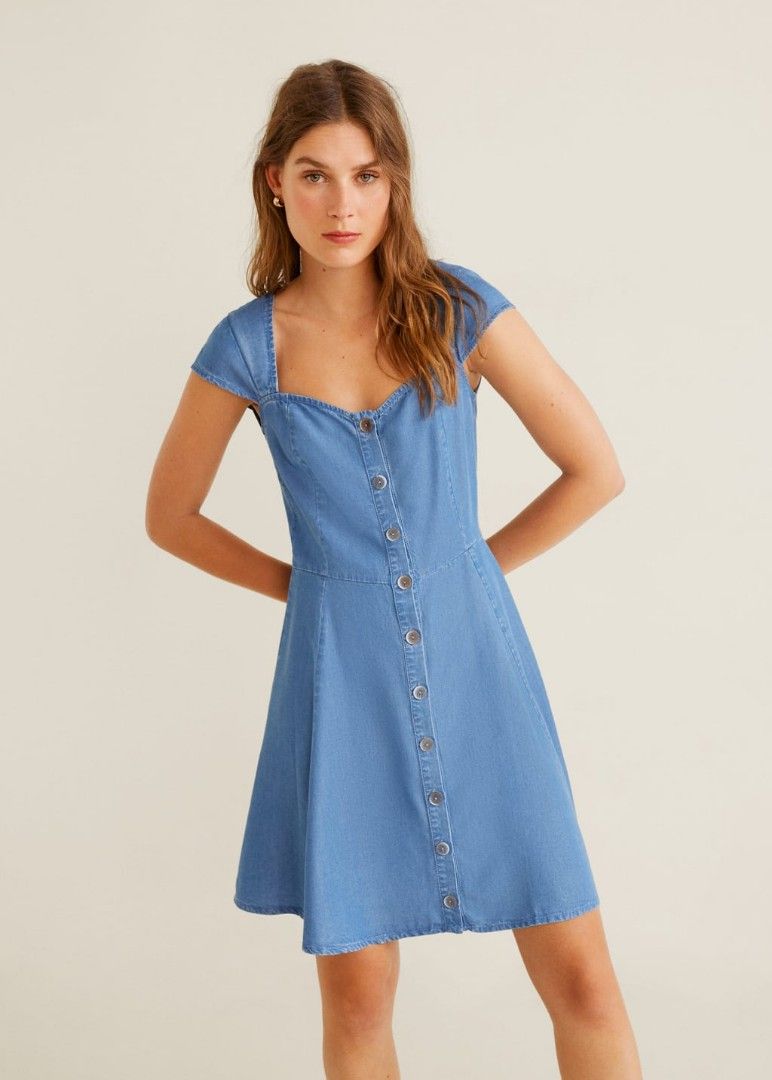 Mango soft denim dress Women s Fashion Dresses Sets Dresses