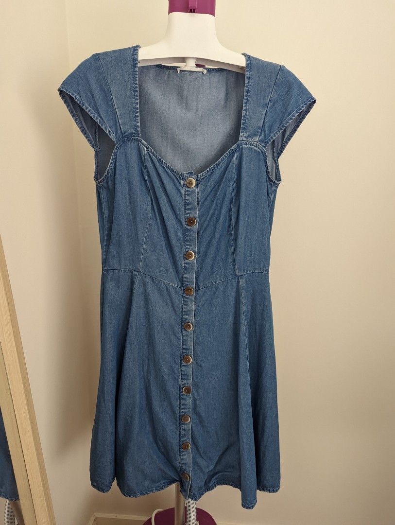 Mango soft denim dress