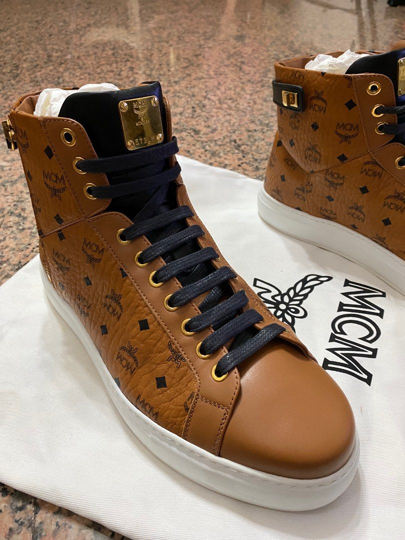 Mcm high top shoes hotsell