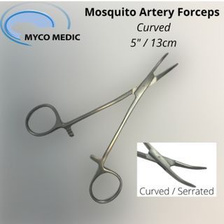 [Medical Grade] Artery Forceps/ Mosquito Forceps (Curved) 5" / 13cm