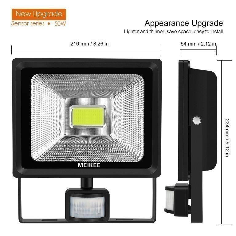 MEIKEE Security Lights with Motion Sensor, 50W LED Floodlights LED