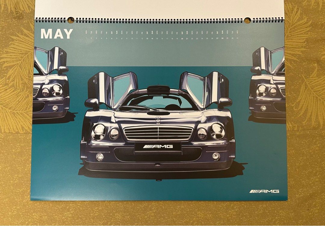 Mercedes AMG 2023 Calendar / Pop Art Prints (69 cm x 49 cm), Hobbies