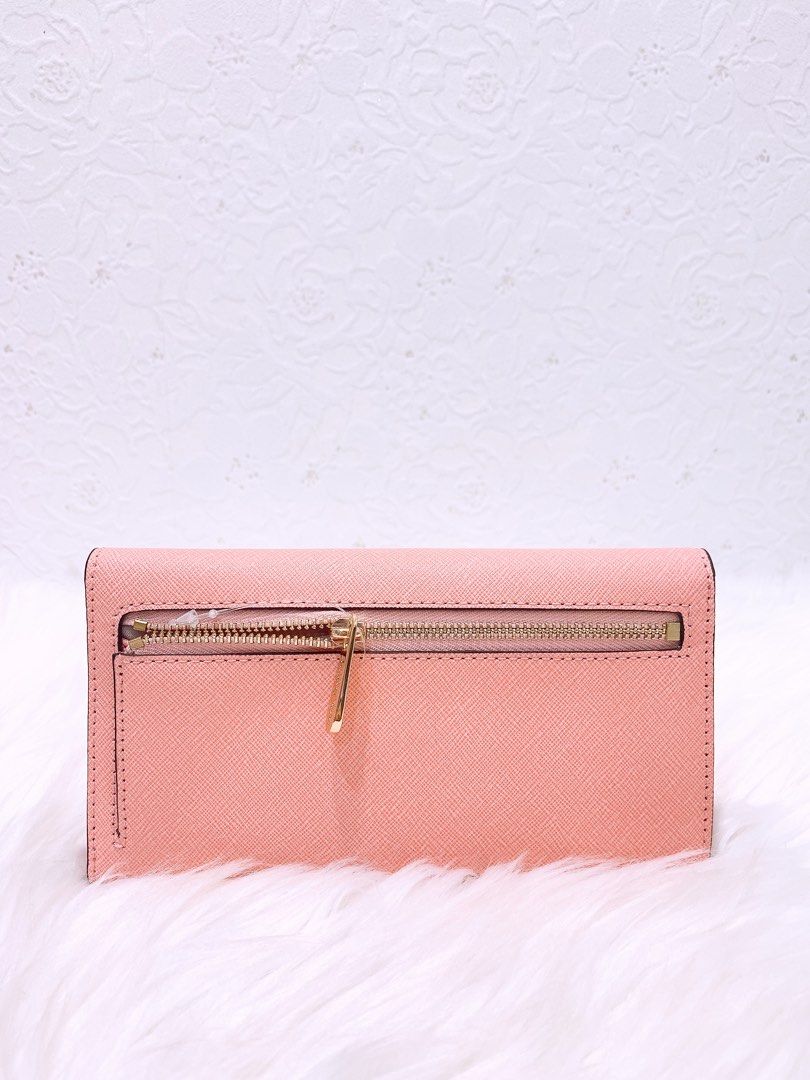 Pale pink michael kors wallet deals