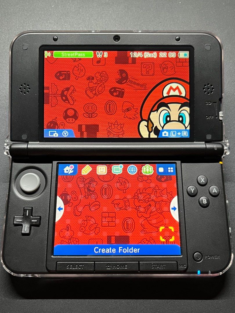 Modded Nintendo 3DS Xl (Near Mint) New Super Mario Bros Limited Edition
