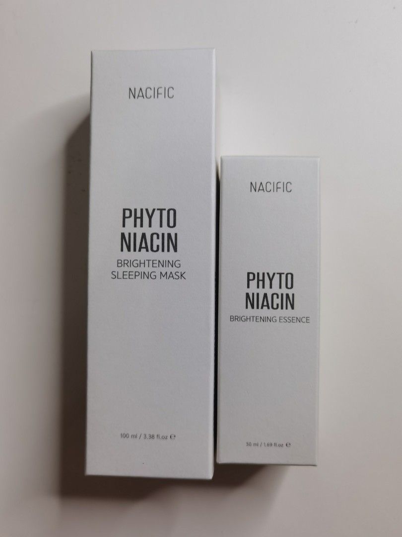 nacific phyto niacin brightening sleeping mask & brightening essence, Beauty & Personal Care