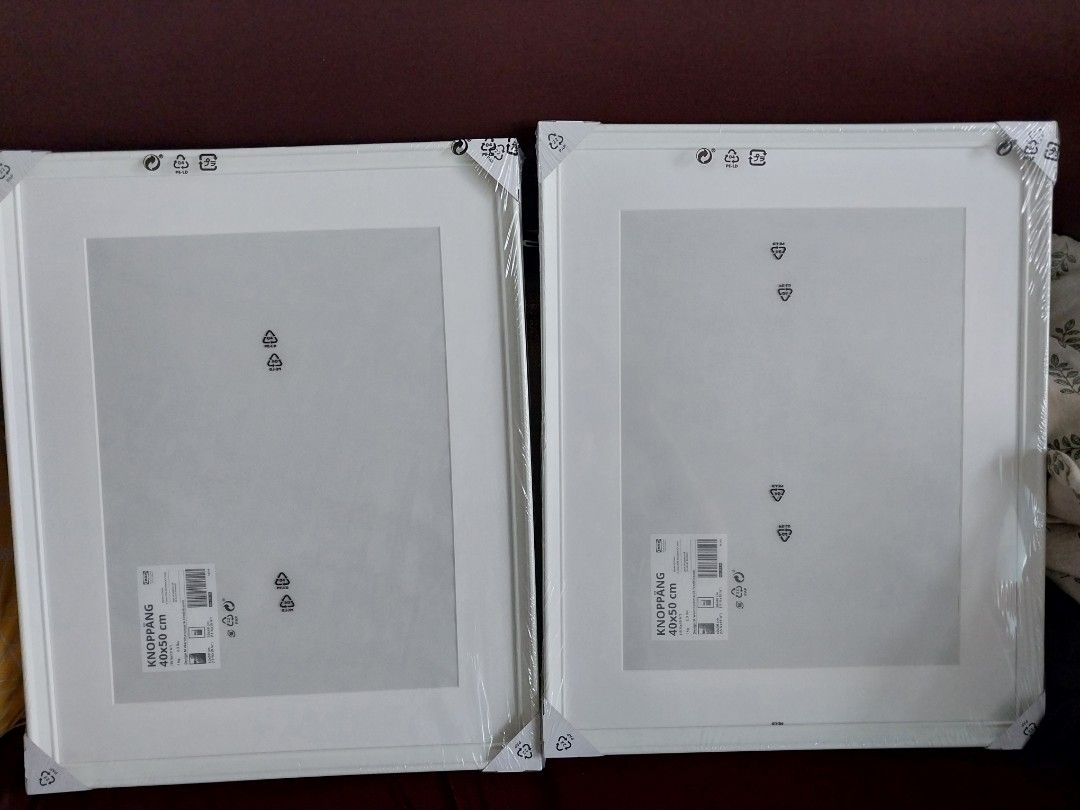 New Ikea Knoppang Picture Frame, White, 40 x 50 cm, Furniture & Home