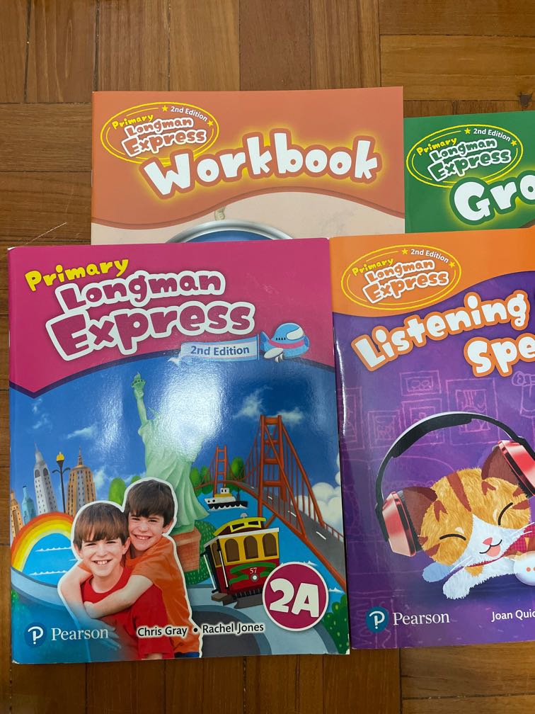 (New) Pearson Longman Express 2A workbook, listening, grammar, 興趣及遊戲, 書本 & 文具, 教科書 Carousell