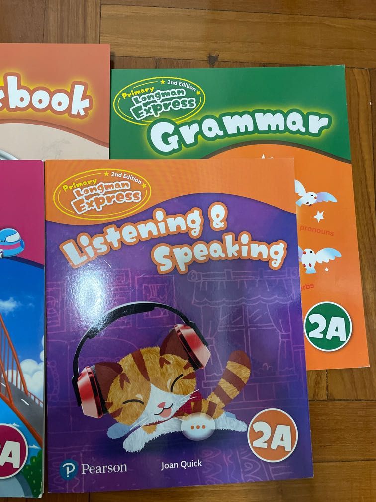 (New) Pearson Longman Express 2A workbook, listening, grammar, 興趣及遊戲, 書本 & 文具, 教科書 Carousell