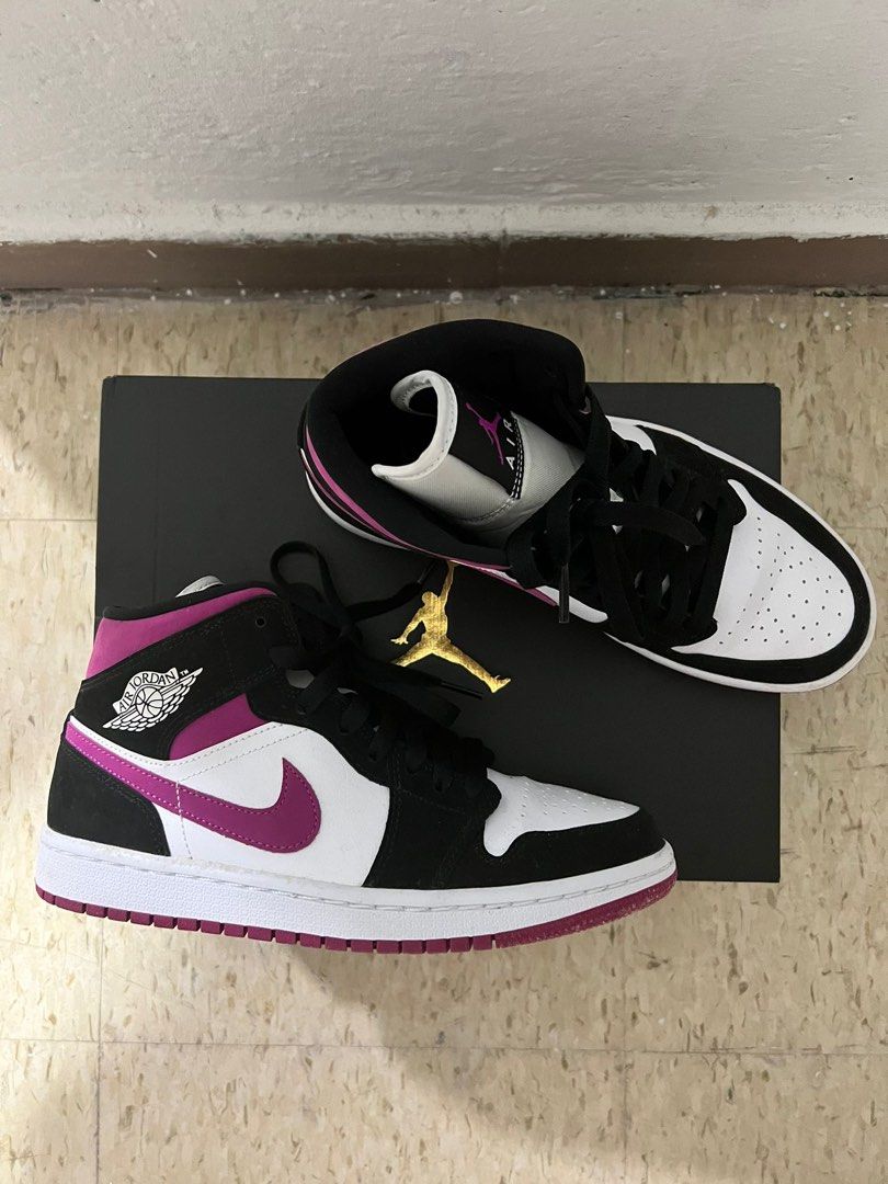 Nike Air Jordan 1 Mid 'Magenta', Women's Fashion, Footwear, Sneakers on  Carousell