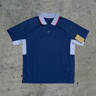 NIKE SMALL SWOOSH DRI-FIT F.C. TRIBUNA FOOTBALL  SHIRT JERSEY