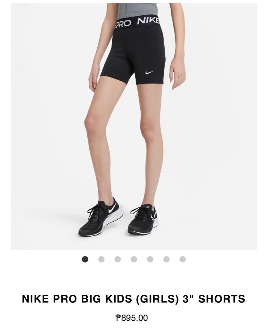 Nike pro shorts junior 2025