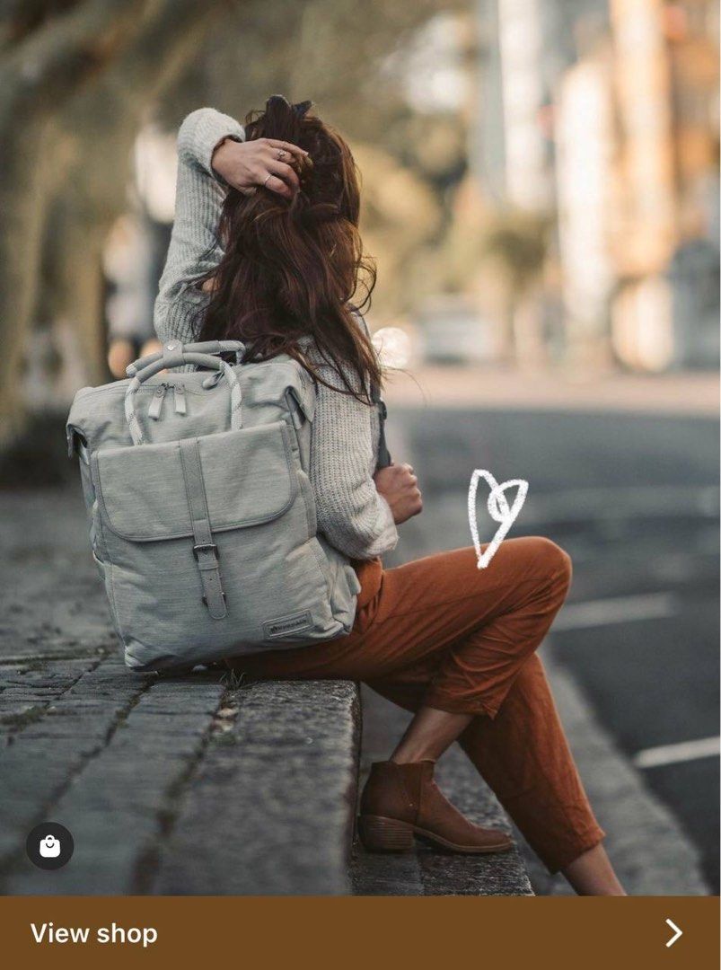 Nordace backpack in grey Women s Fashion Bags Wallets Backpacks on Carousell
