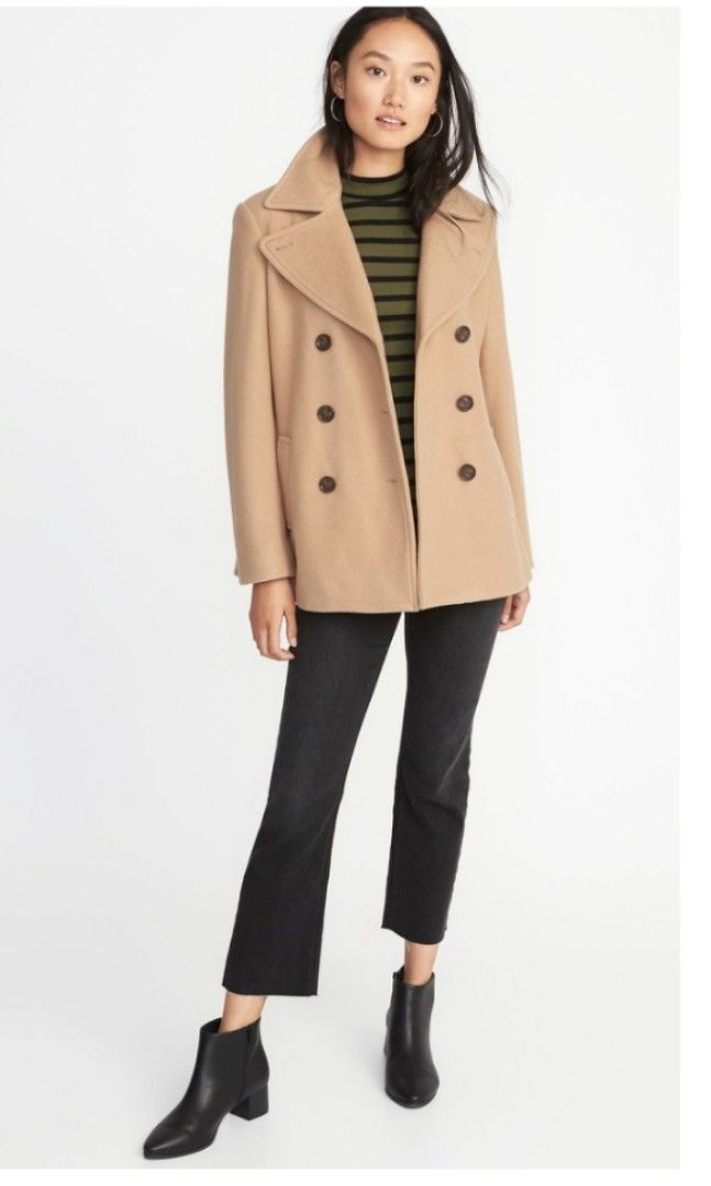 Tan pea hotsell coats womens