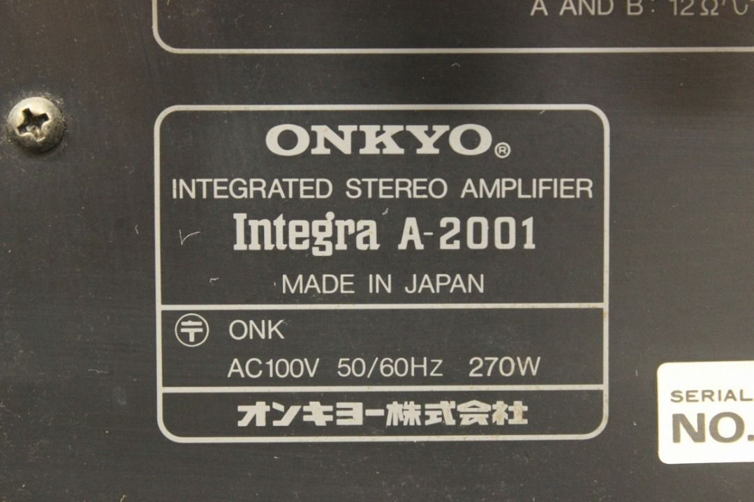 ONKYO安橋Integra A-2001前級主放大器音響器材, 音響器材, Soundbar