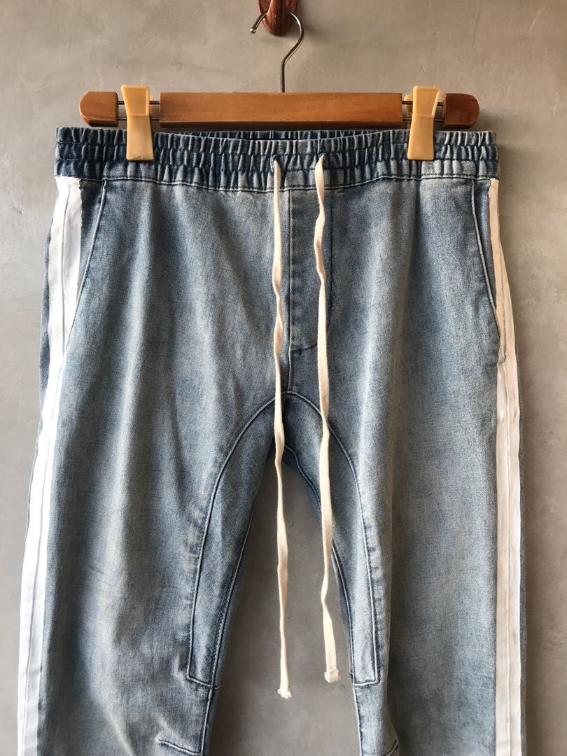 PACSUN Drawstring Side Tape Ankle Zip Men s Fashion Bottoms
