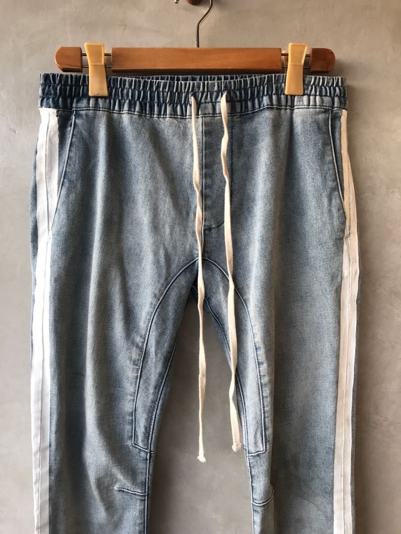 PACSUN Drawstring Side Tape Ankle Zip Men s Fashion Bottoms