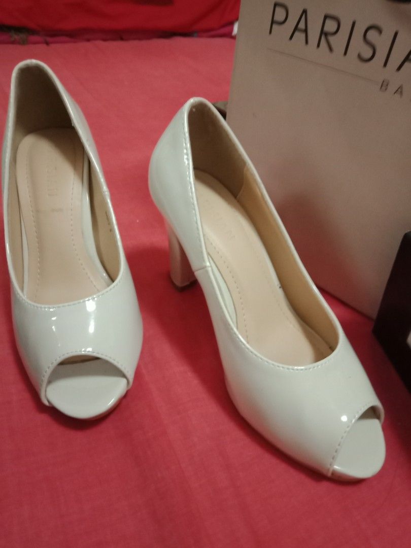 Parisian Zary Cream (Size 35) (Category: Heels) located in Quezon City. Submitted by slamblue (Listing ID 1201062597, Image 1). Description: Only used once. For testimonials. No flaw, good as new..
