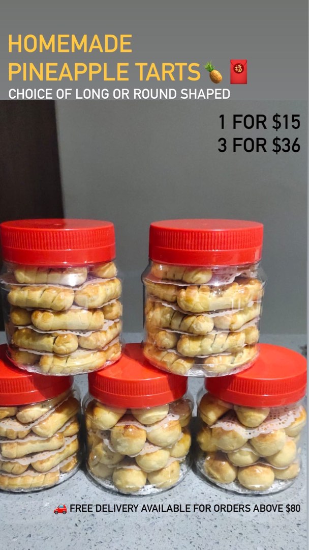 Pineapple Tart, Food & Drinks, Homemade Bakes on Carousell