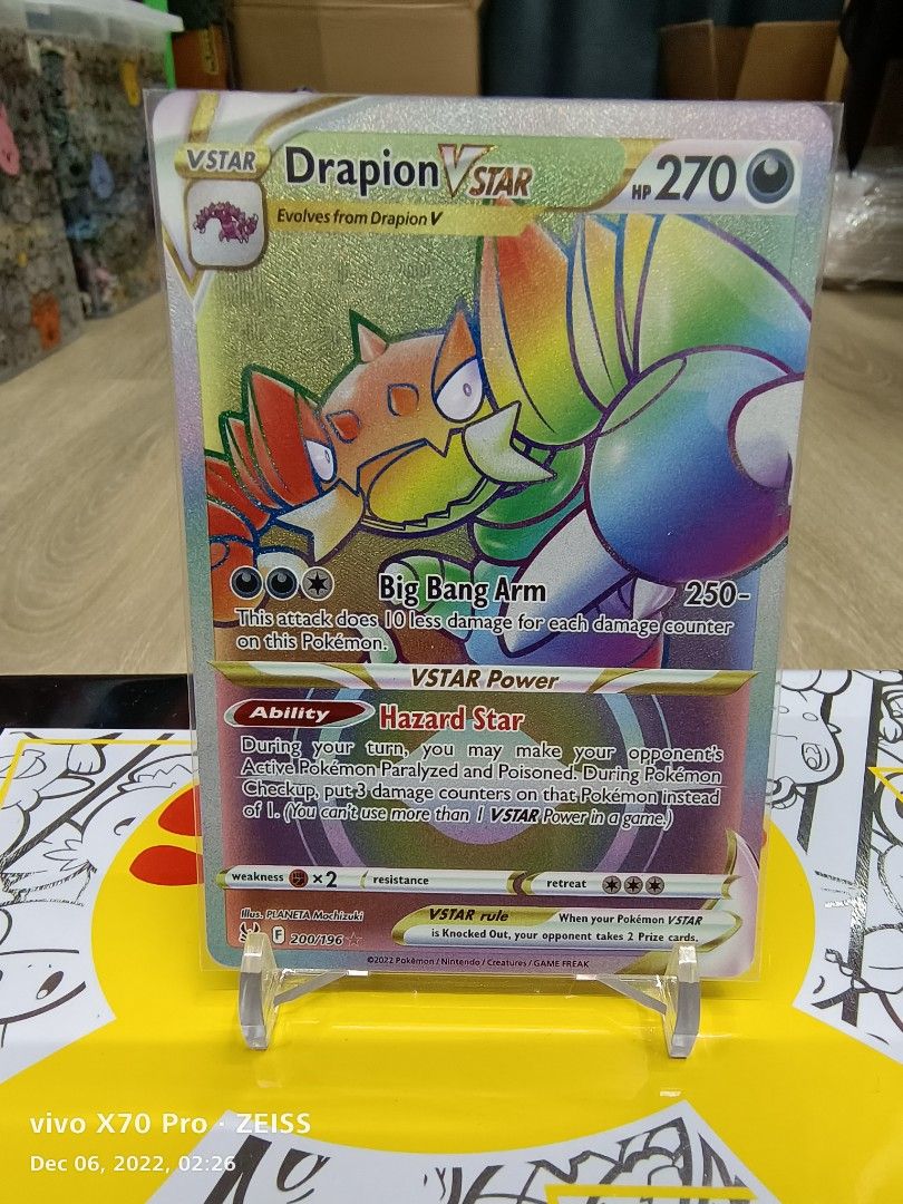 Pokemon Lost Origin Drapion Vstar Hyper Rare, Hobbies & Toys, Toys