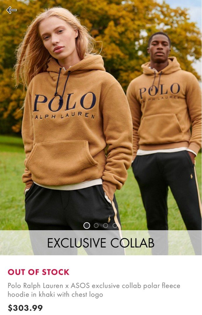 Khaki ralph on sale lauren hoodie