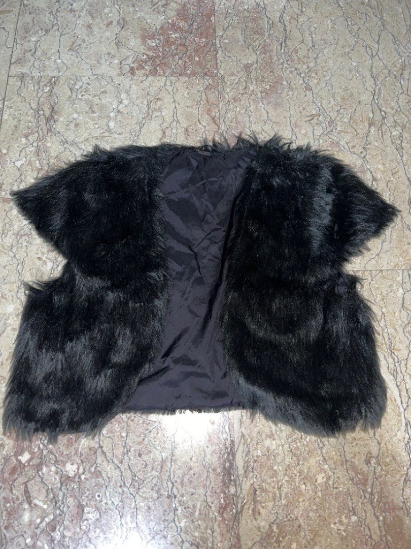 poney kids fur vest Babies Kids Babies Kids Fashion on Carousell