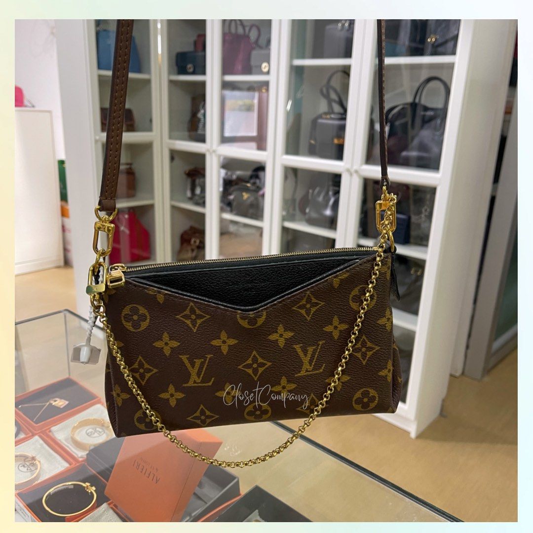Authentic Louis Vuitton Pallas Clutch Bag, Luxury, Bags & Wallets on  Carousell
