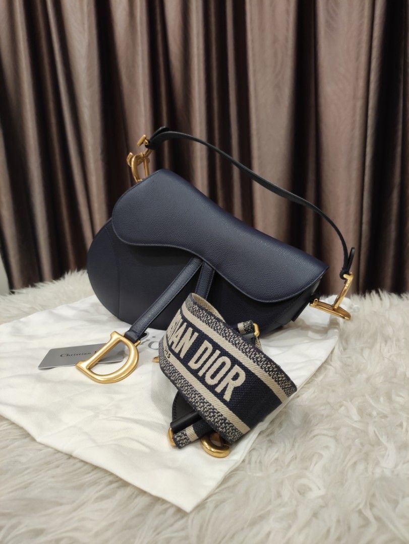 Christian Dior Saddle Bag With Shoulder Strap Luxury Bags  Wallets on  Carousell