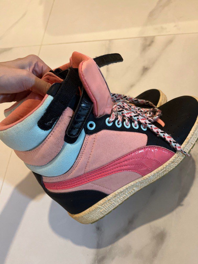 Puma high cut boots with inner heels