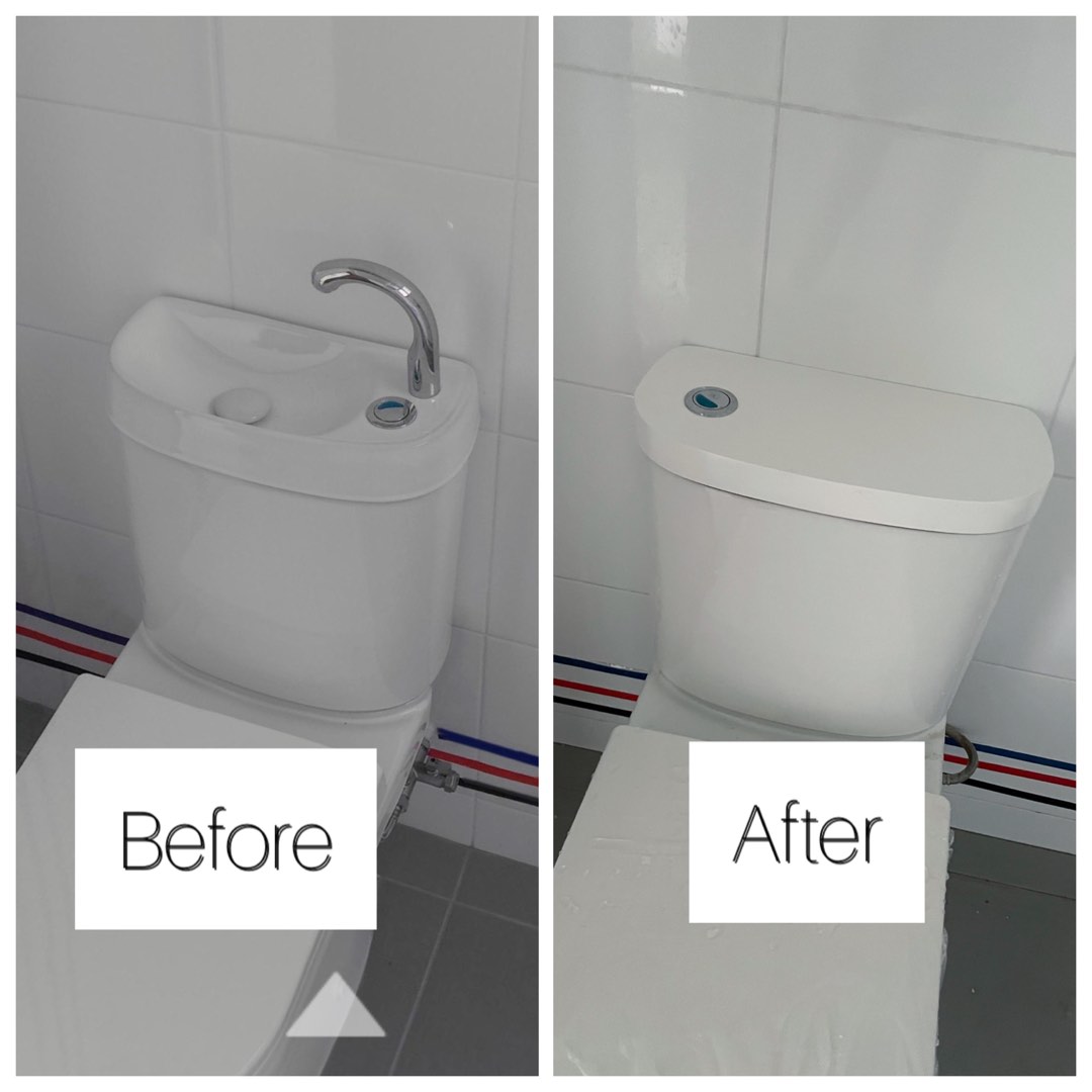 PVC COVER FOR BTO ECO TOILET CISTERN TREO 188, Furniture & Home Living