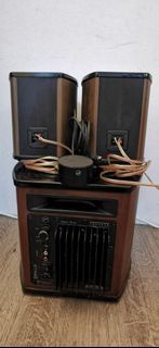 Rare HiVi/Swans Hi-Fi 2.1 Channel Multimedia Active Audio System Speaker M50W