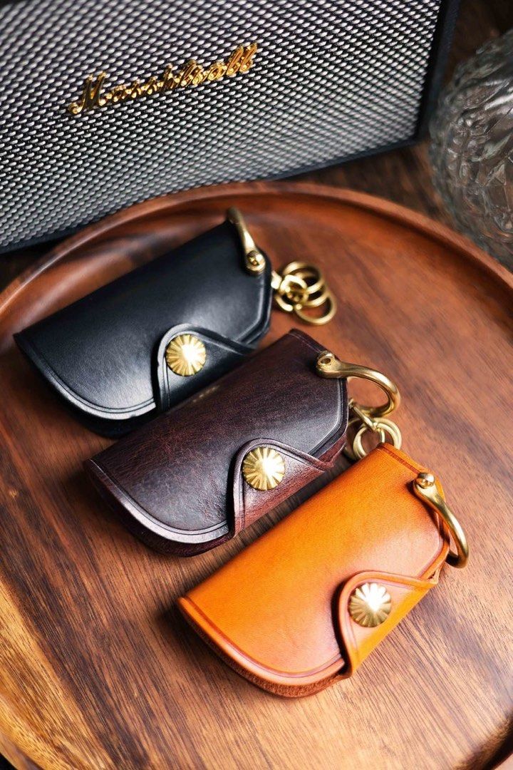 Genuine leather key pouch 2025