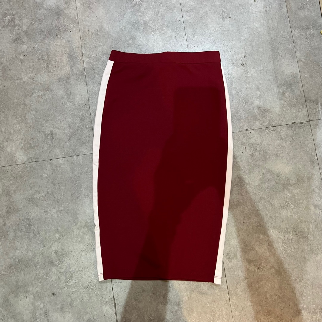 Red Pencil Skirt, Women's Fashion, Bottoms, Skirts on Carousell
