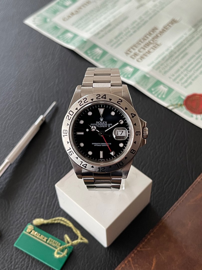 Rolex Explorer 2 16570 Swiss only dial full set, Luxury, Watches on ...
