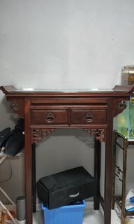 Rosewood Altar table c/w 2 nos of drawers