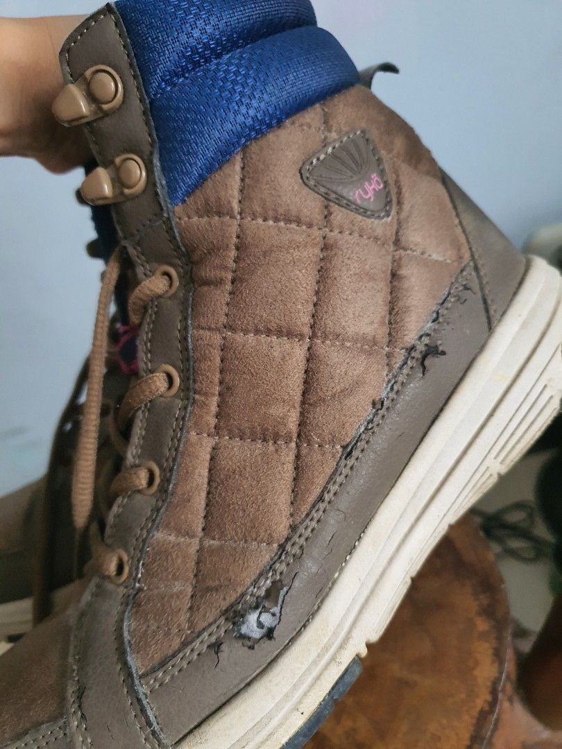 Ryka Aurora Quilted Boots sepatu boots Fesyen Wanita Sepatu di